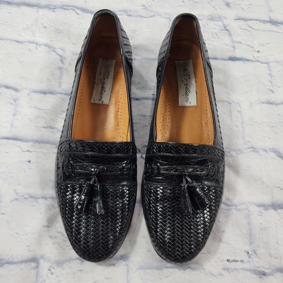 Mezlan Loafer MENS 11 Edwars Black Genuine Crocodile Dress Shoes VINTAGE main image 10